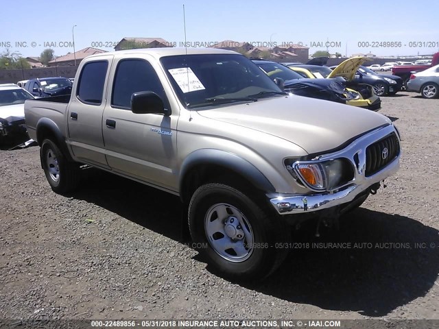 5TEGN92N04Z459029 - 2004 TOYOTA TACOMA DOUBLE CAB PRERUNNER TAN photo 1