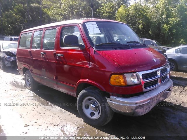 2B4HB15X11K561362 - 2001 DODGE RAM WAGON B1500 RED photo 1