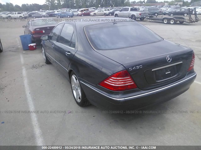 WDBNG70J83A361993 - 2003 MERCEDES-BENZ S 430 GRAY photo 3