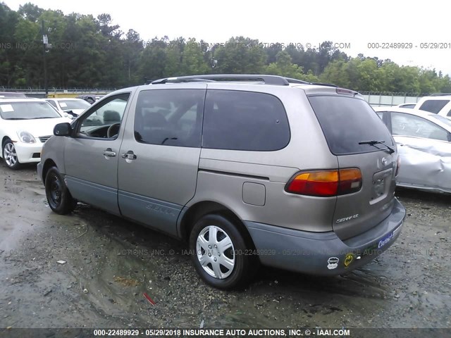 4T3ZF13C1XU113284 - 1999 TOYOTA SIENNA LE/XLE Pewter photo 3