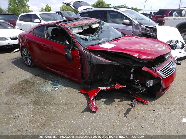 JNKCV64E78M115768 - 2008 INFINITI G37 JOURNEY/SPORT RED photo 1