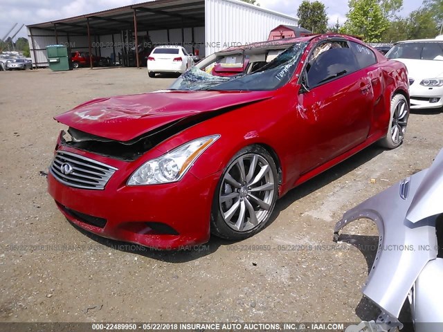 JNKCV64E78M115768 - 2008 INFINITI G37 JOURNEY/SPORT RED photo 2