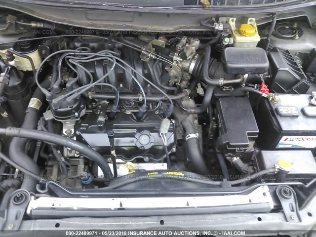 4N2ZN16TX2D818165 - 2002 NISSAN QUEST SE GRAY photo 10