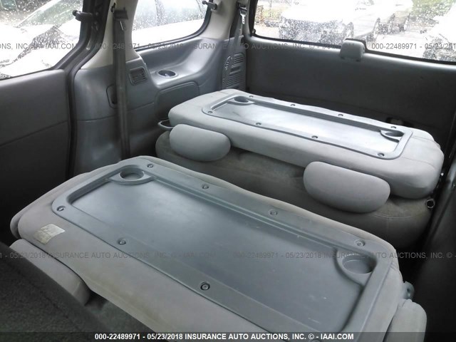 4N2ZN16TX2D818165 - 2002 NISSAN QUEST SE GRAY photo 8