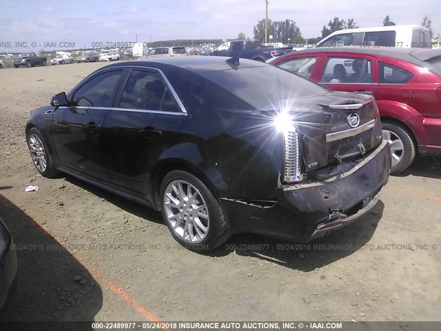 1G6DK5E35C0106849 - 2012 CADILLAC CTS PERFORMANCE COLLECTION BLACK photo 3