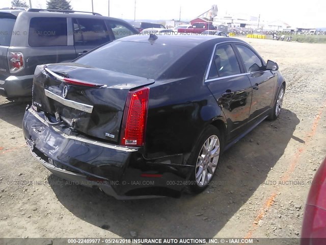 1G6DK5E35C0106849 - 2012 CADILLAC CTS PERFORMANCE COLLECTION BLACK photo 4