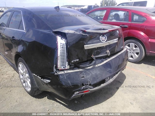 1G6DK5E35C0106849 - 2012 CADILLAC CTS PERFORMANCE COLLECTION Черный фото 6