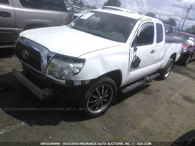 5TFTX4CN6BX009691 - 2011 TOYOTA TACOMA ACCESS CAB Weiß Foto 2