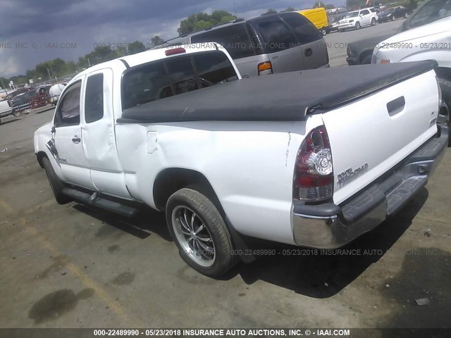 5TFTX4CN6BX009691 - 2011 TOYOTA TACOMA ACCESS CAB Weiß Foto 3