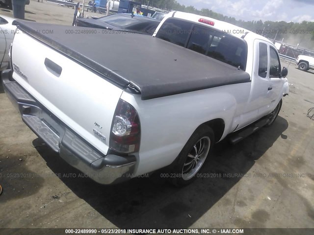 5TFTX4CN6BX009691 - 2011 TOYOTA TACOMA ACCESS CAB Weiß Foto 4
