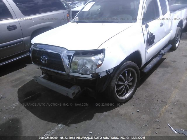 5TFTX4CN6BX009691 - 2011 TOYOTA TACOMA ACCESS CAB Weiß Foto 6