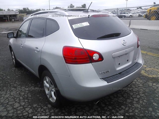 JN8AS58V68W138974 - 2008 NISSAN ROGUE S/SL SILVER photo 3