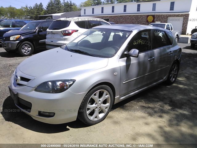 JM1BK344271749971 - 2007 MAZDA 3 HATCHBACK SILVER photo 2