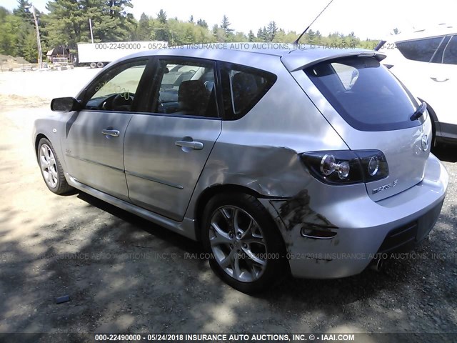 JM1BK344271749971 - 2007 MAZDA 3 HATCHBACK SILVER photo 3