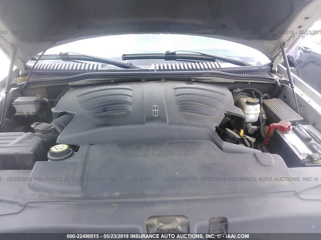 5LMEU68H85ZJ16484 - 2005 LINCOLN AVIATOR 银色 照片 10