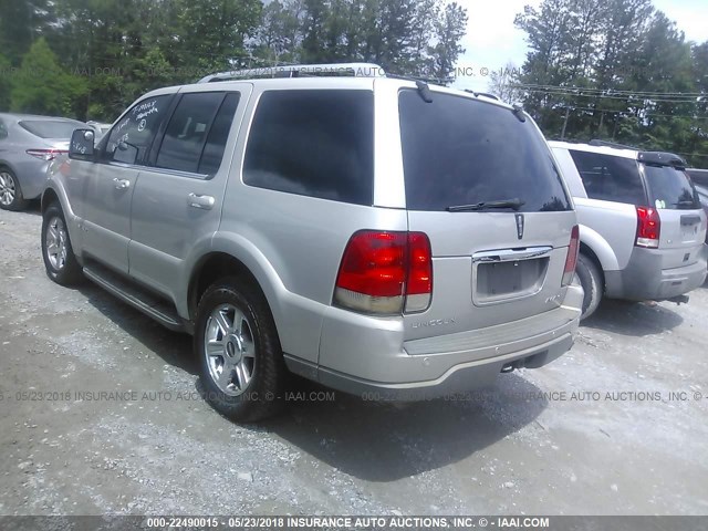 5LMEU68H85ZJ16484 - 2005 LINCOLN AVIATOR 银色 照片 3