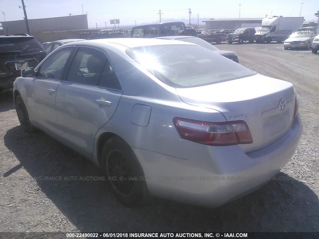 4T1BE46K48U227539 - 2008 TOYOTA CAMRY CE/LE/XLE/SE SILVER photo 3