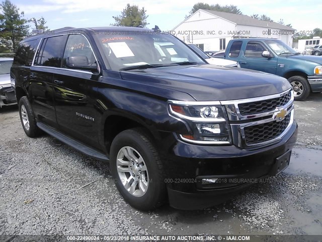 1GNSKHKC1GR126986 - 2016 CHEVROLET SUBURBAN K1500 LT BLACK photo 1