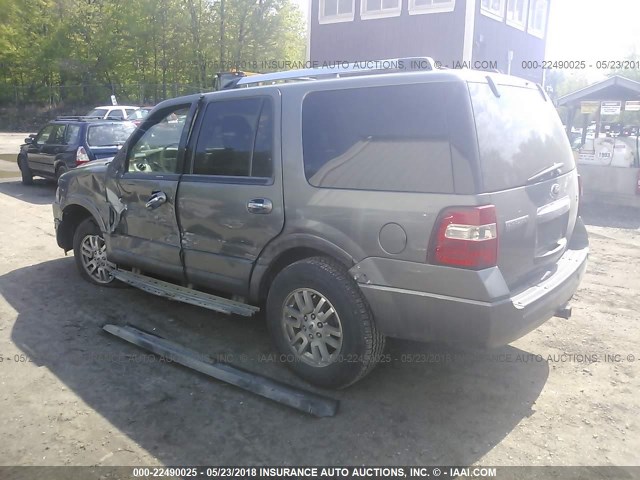 1FMJU1K56CEF00576 - 2012 FORD EXPEDITION LIMITED GRAY photo 3