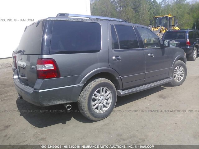 1FMJU1K56CEF00576 - 2012 FORD EXPEDITION LIMITED GRAY photo 4