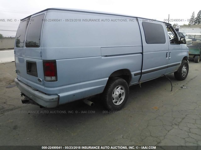 1FTSS34SXYHA18454 - 2000 FORD ECONOLINE E350 SUPER DUTY VAN BLUE photo 4