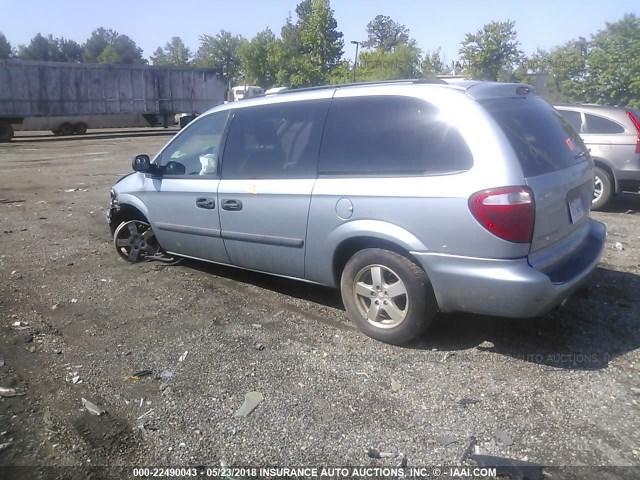 1D4GP24R66B658498 - 2006 DODGE GRAND CARAVAN SE Light Blue photo 3