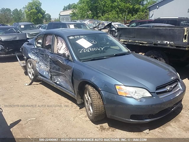 4S3BL626267218672 - 2006 SUBARU LEGACY 2.5I LIMITED BLUE photo 1