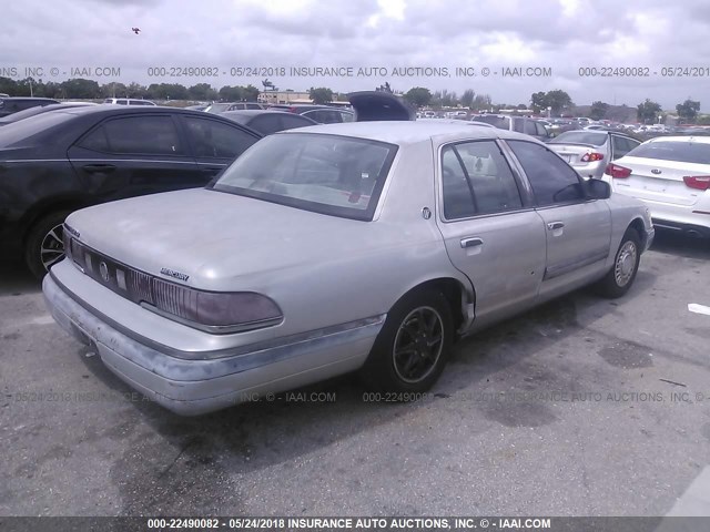 2MELM74W3PX601518 - 1993 MERCURY GRAND MARQUIS GS SILVER photo 4