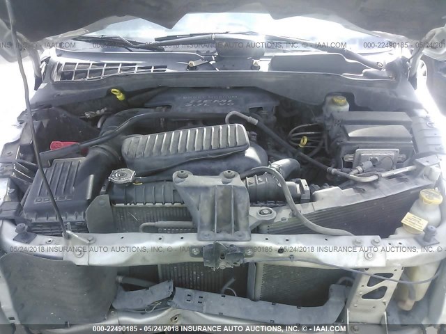 1D4HD58296F123489 - 2006 DODGE DURANGO LIMITED SILVER photo 10