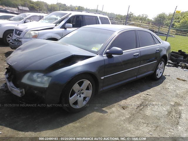 WAULL44EX6N012649 - 2006 AUDI A8 4.2 QUATTRO BLACK photo 2