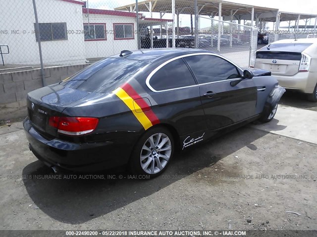 WBAWC73508E063189 - 2008 BMW 335 XI BLACK photo 4