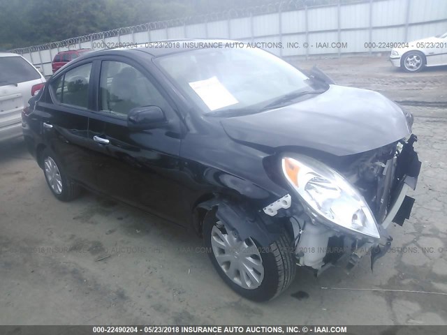 3N1CN7AP1CL802196 - 2012 NISSAN VERSA S/SV/SL BLACK photo 1