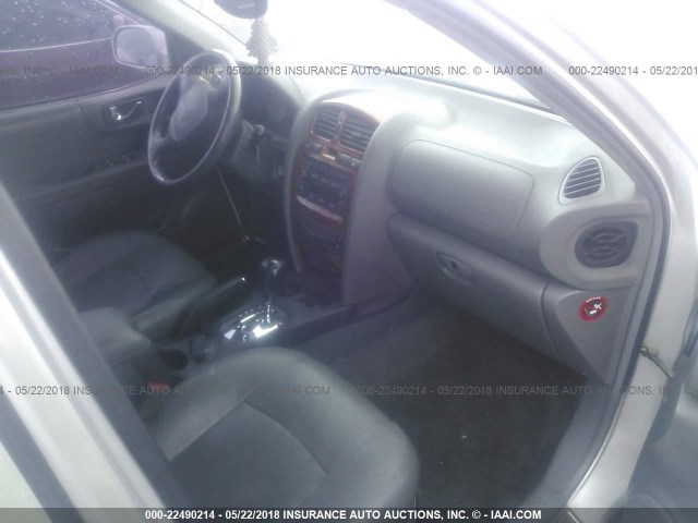 KM8SC13D73U350111 - 2003 HYUNDAI SANTA FE GLS/LX SILVER photo 5