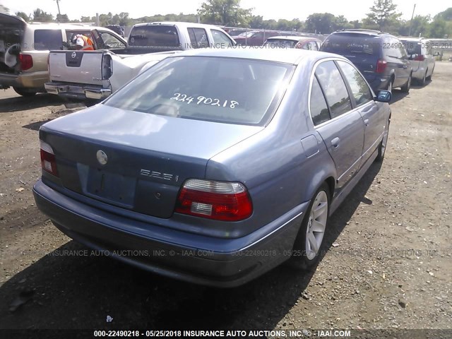 WBADT43473G023542 - 2003 BMW 525 I AUTOMATIC BLUE photo 4