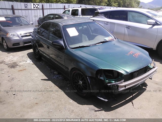 2HGEJ6617XH520015 - 1999 HONDA CIVIC SE GREEN photo 1