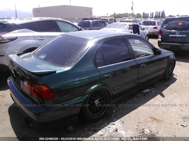 2HGEJ6617XH520015 - 1999 HONDA CIVIC SE GREEN photo 4