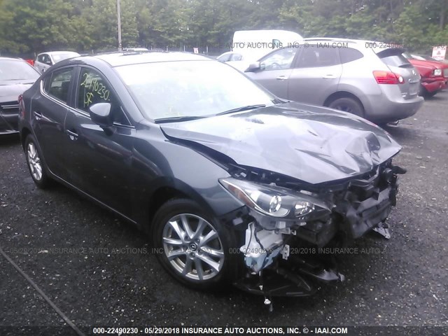 3MZBM1W75FM141298 - 2015 MAZDA 3 GRAND TOURING GRAY photo 1