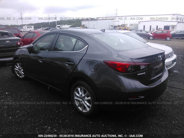 3MZBM1W75FM141298 - 2015 MAZDA 3 GRAND TOURING GRAY photo 3