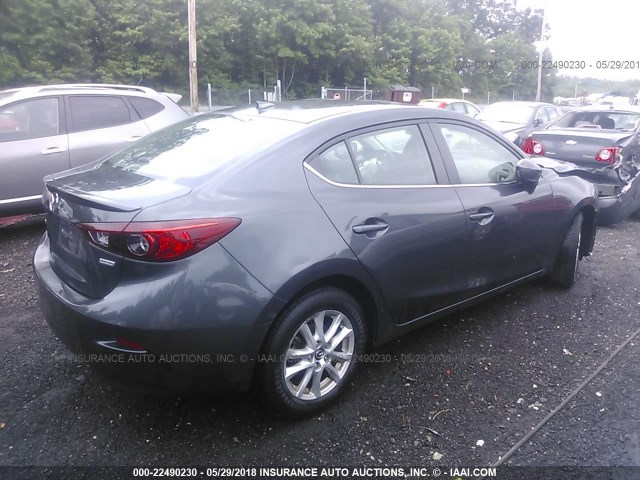 3MZBM1W75FM141298 - 2015 MAZDA 3 GRAND TOURING GRAY photo 4