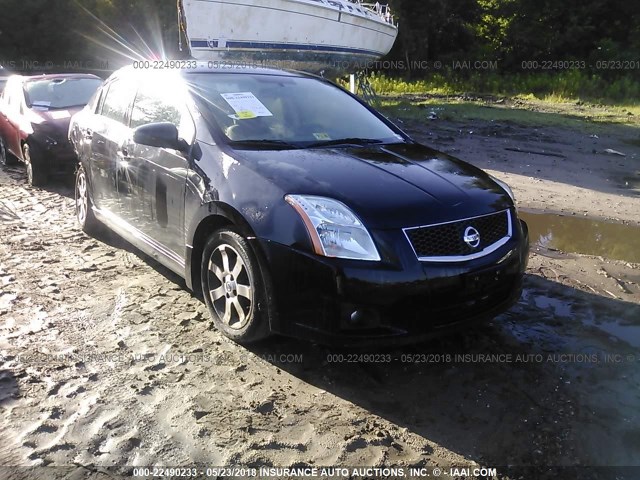 3N1AB6APXCL612696 - 2012 NISSAN SENTRA 2.0/2.0S/SR/2.0SL BLACK photo 1