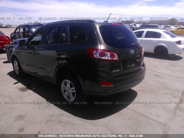 5XYZG3AB4BG065435 - 2011 HYUNDAI SANTA FE GLS BROWN photo 3