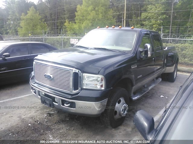 1FTWW33P77EA31116 - 2007 FORD F350 SUPER DUTY BLACK photo 2