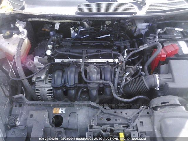 3FADP4BJ5FM199908 - 2015 FORD FIESTA SE GRAY photo 10