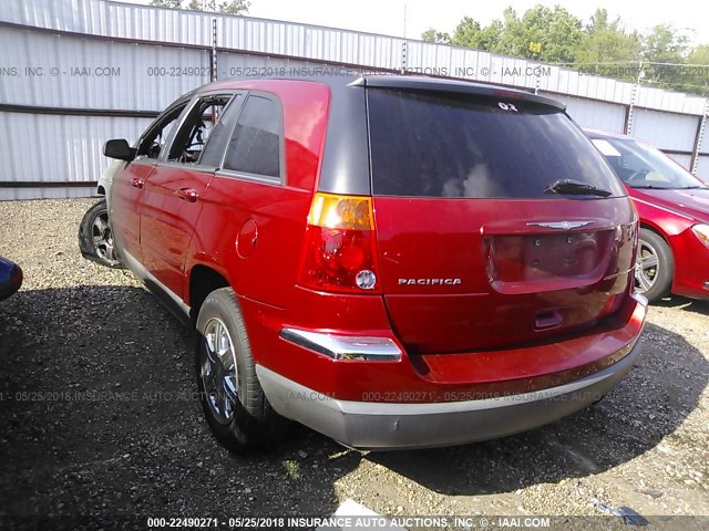 2C8GM68404R627918 - 2004 CHRYSLER PACIFICA BURGUNDY photo 3