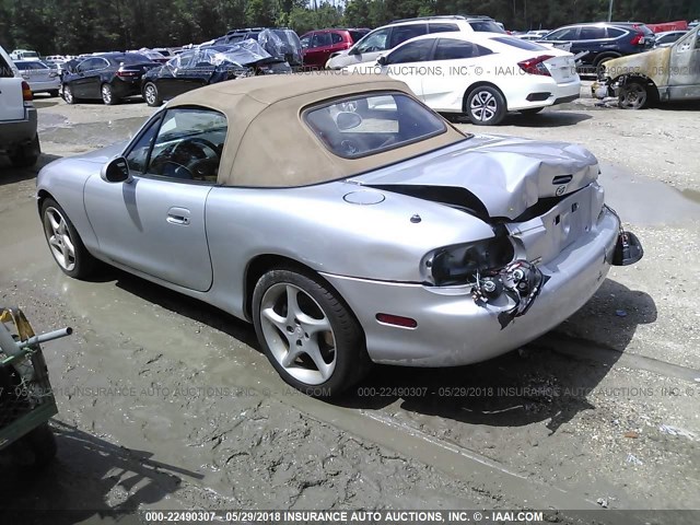 JM1NB353810217883 - 2001 MAZDA MX-5 MIATA LS SILVER photo 3