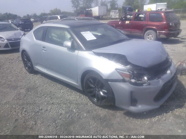 JTKJF5C78E3070658 - 2014 TOYOTA SCION TC SILVER photo 1