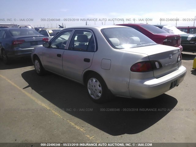 1NXBR12E9XZ226002 - 1999 TOYOTA COROLLA VE/CE/LE SILVER photo 3