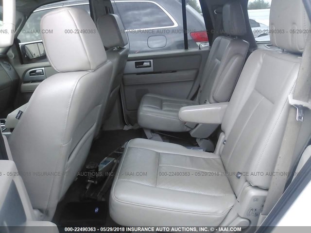 1FMFU20598LA66039 - 2008 FORD EXPEDITION LIMITED WHITE photo 8
