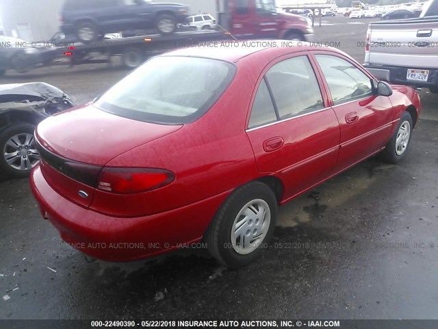 3FAFP13P62R120219 - 2002 FORD ESCORT RED photo 4