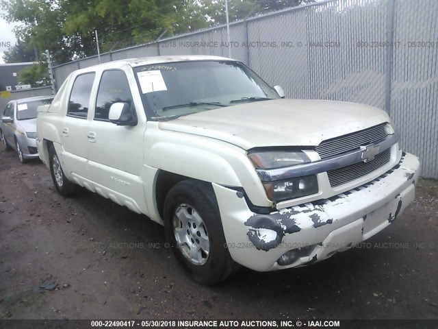 3GNEC13T12G156451 - 2002 CHEVROLET AVALANCHE C1500 WHITE photo 1